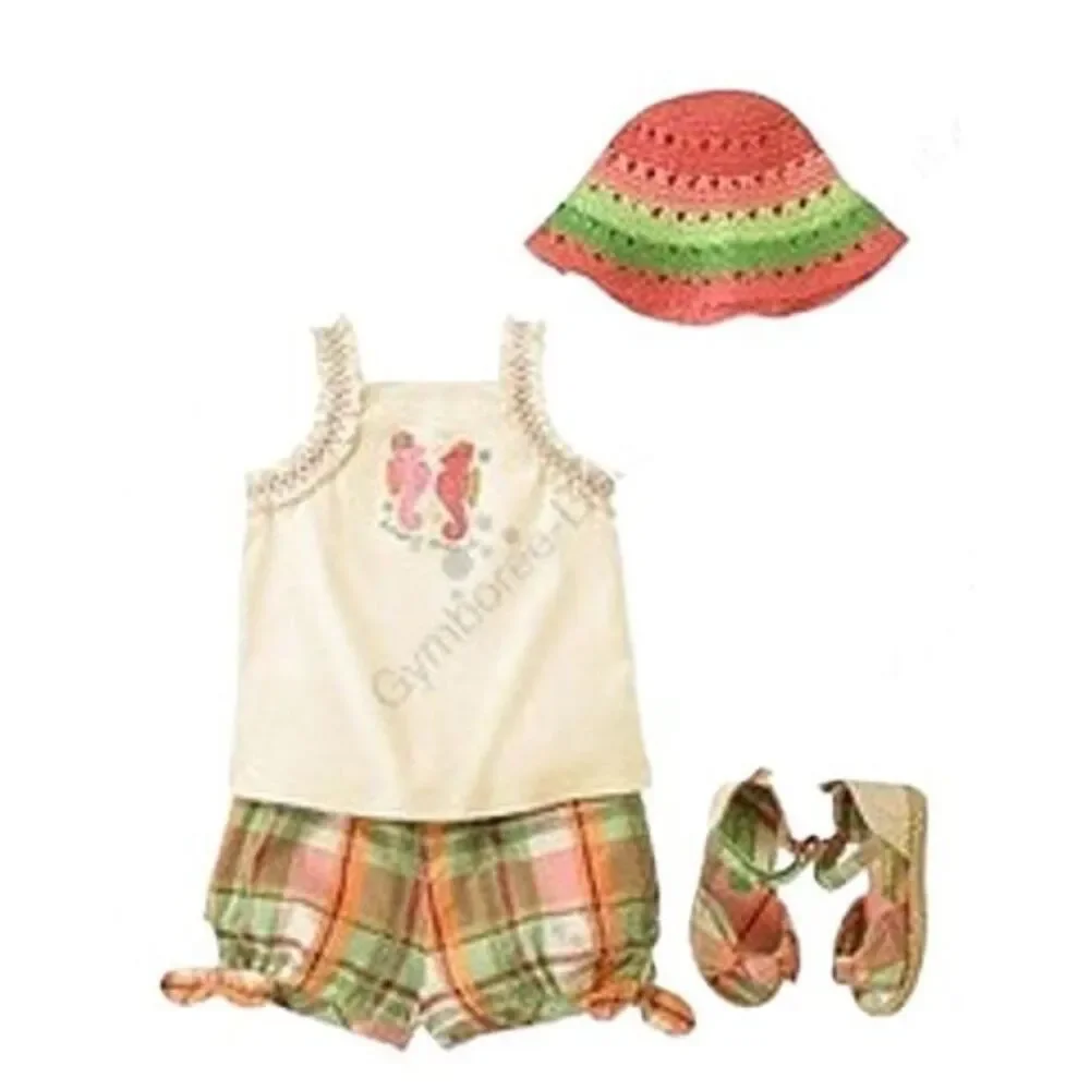 NEW Gymboree girls 12-24 M Coral Reef pink green straw bucket hat sun watermelon
